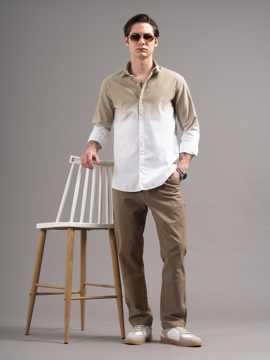 Cavor Brown Ombre Shirt