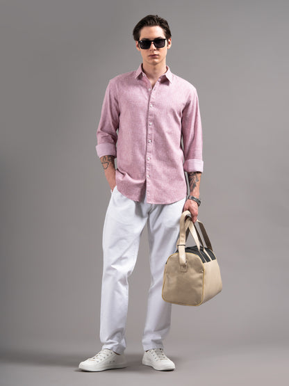 Cedin Pink Solid Shirt