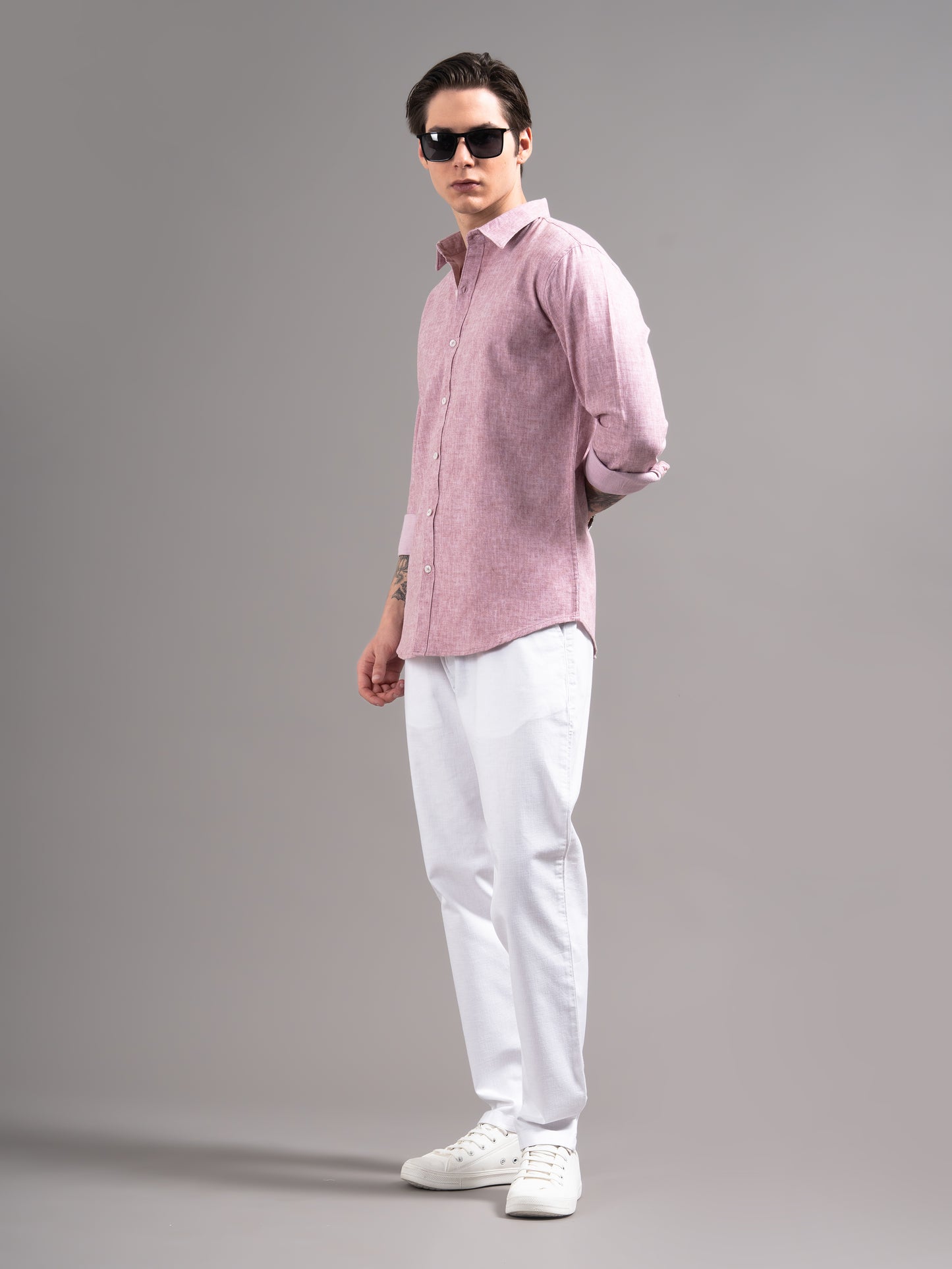 Cedin Pink Solid Shirt