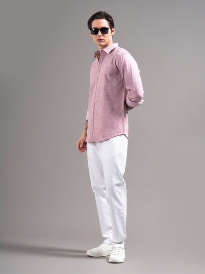 Cedin Pink Solid Shirt