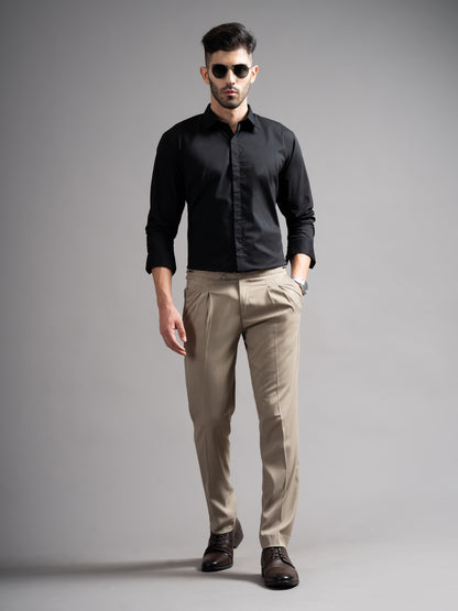 Evin Black Solid Shirt