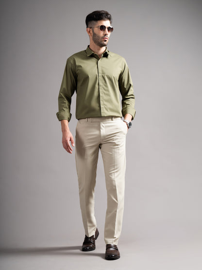 Evin Green Solid Shirt