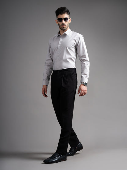Evin Grey Solid Shirt