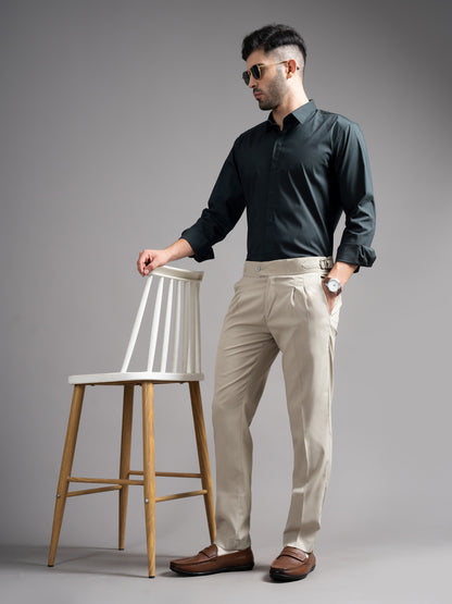 Evin Olive Solid Shirt