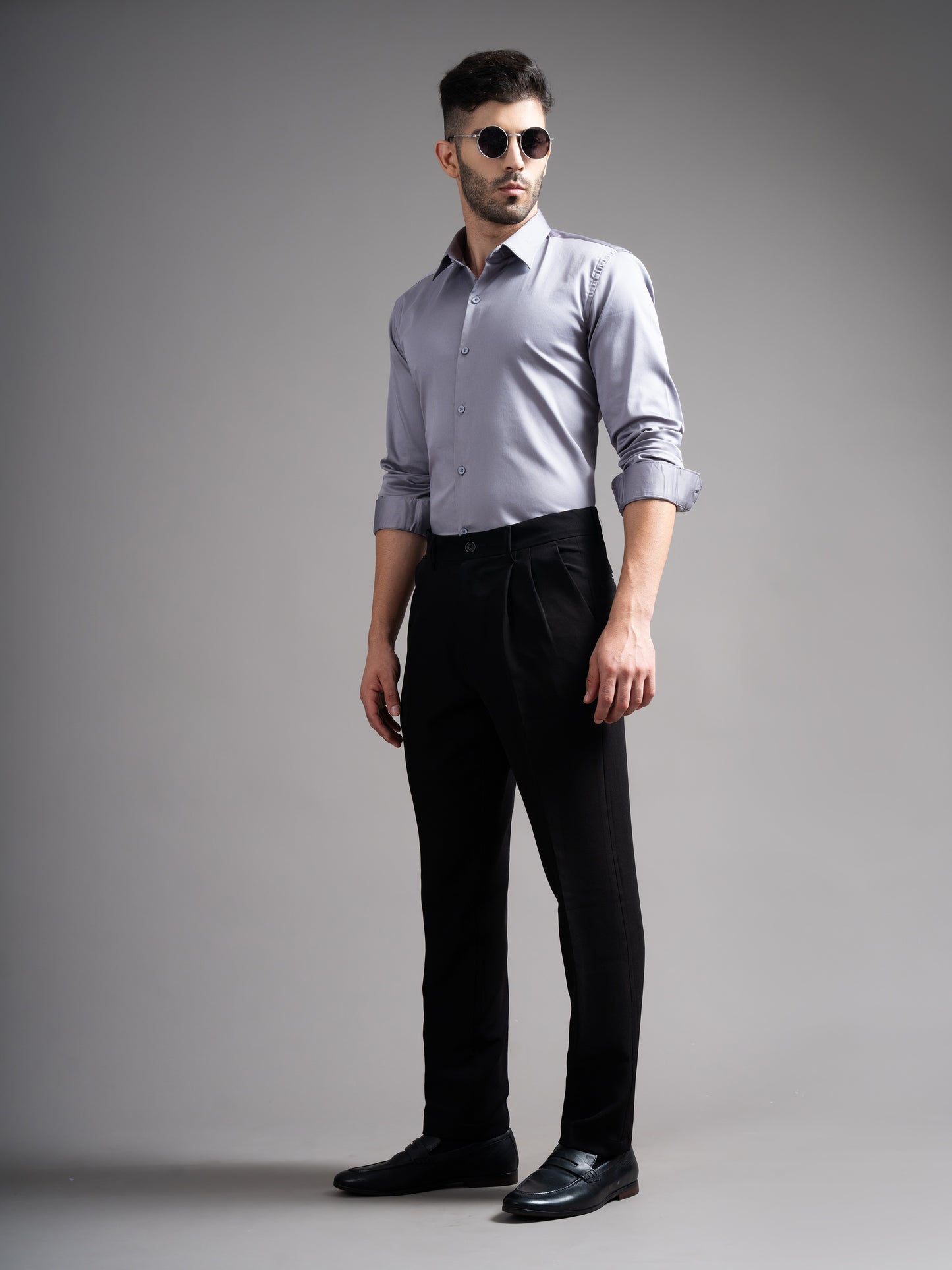 Garn Solid Grey Shirt
