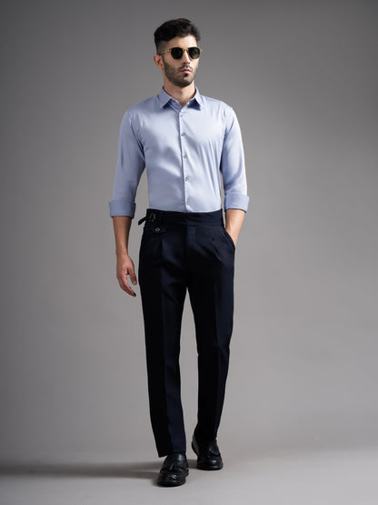 Garn Solid Powder Blue Shirt