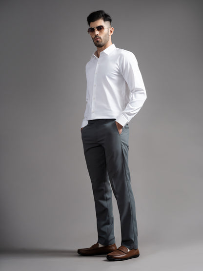 Garn Solid White Shirt