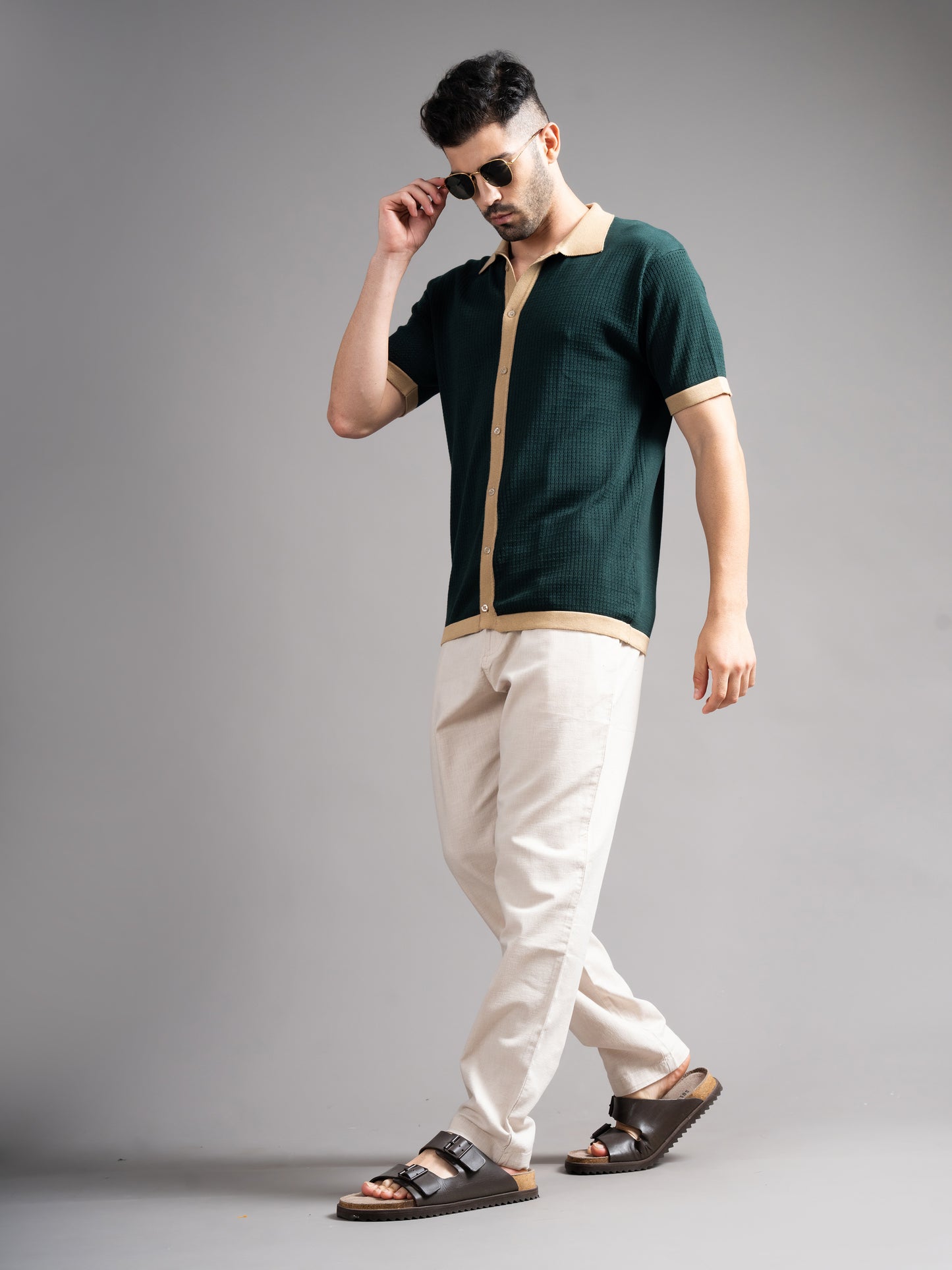 Dane Olive Knit Shirt