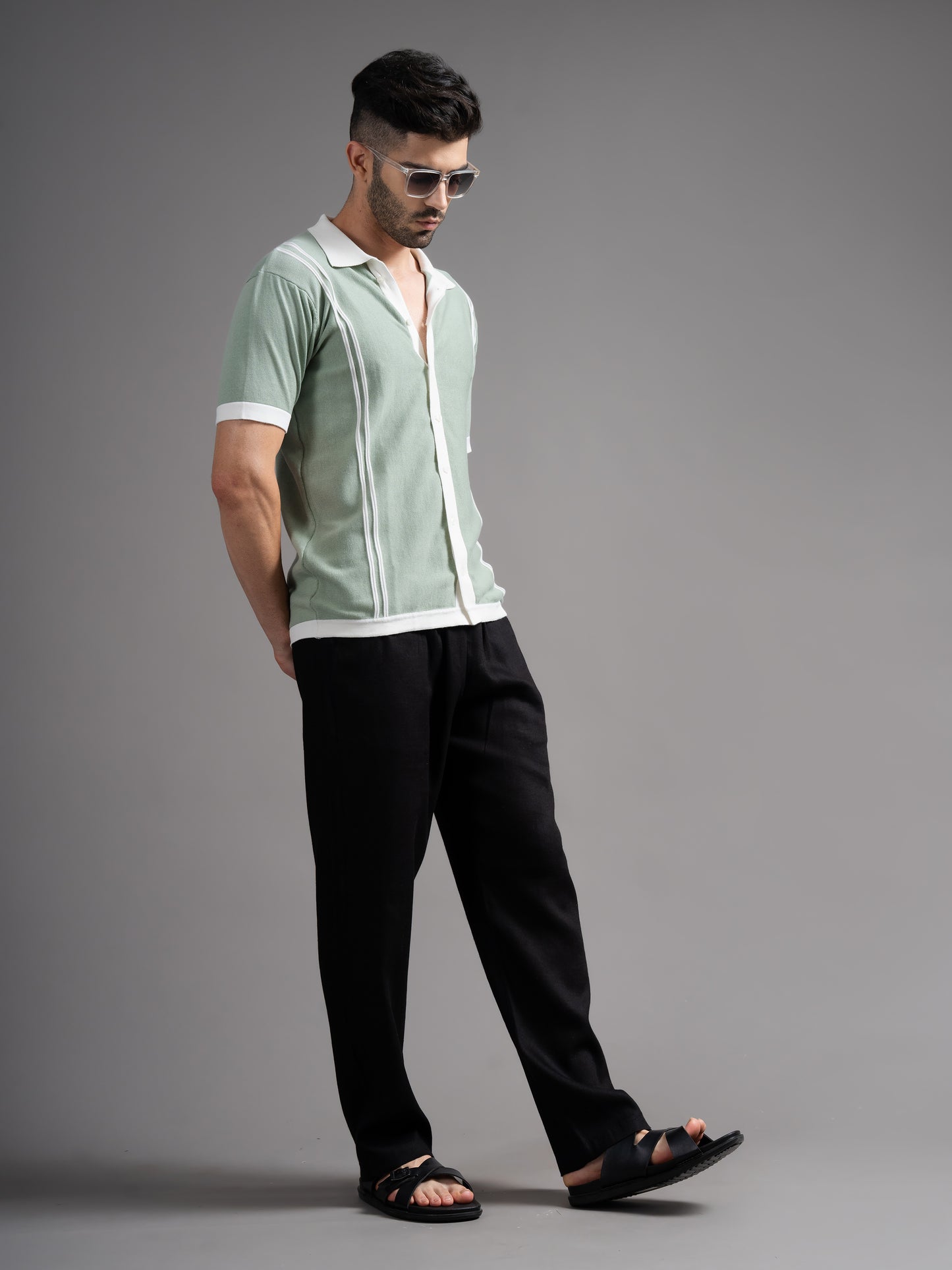 Dante Green Knit Shirt