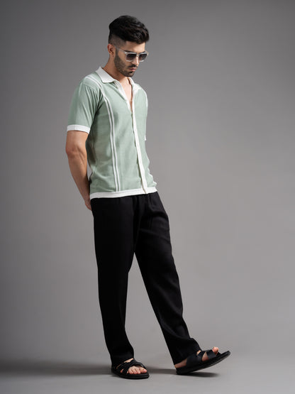 Dante Green Knit Shirt