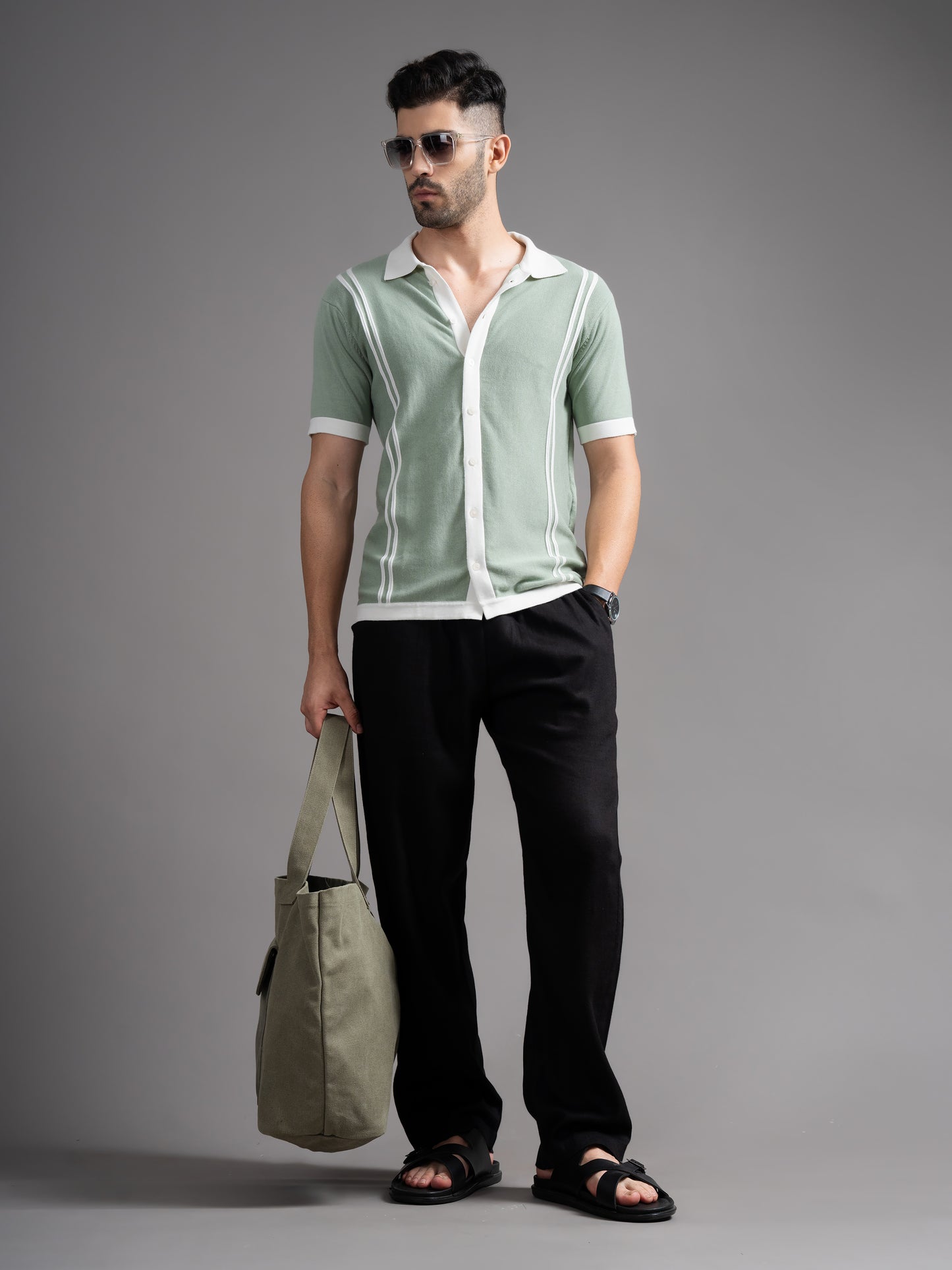 Dante Green Knit Shirt