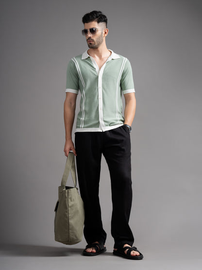 Dante Green Knit Shirt