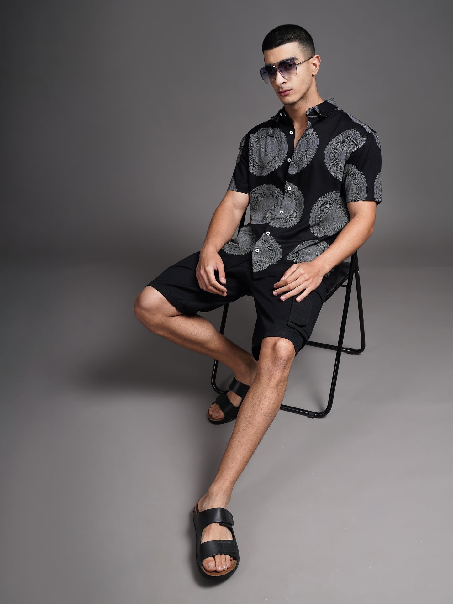 Eldric Black Printed Shirt
