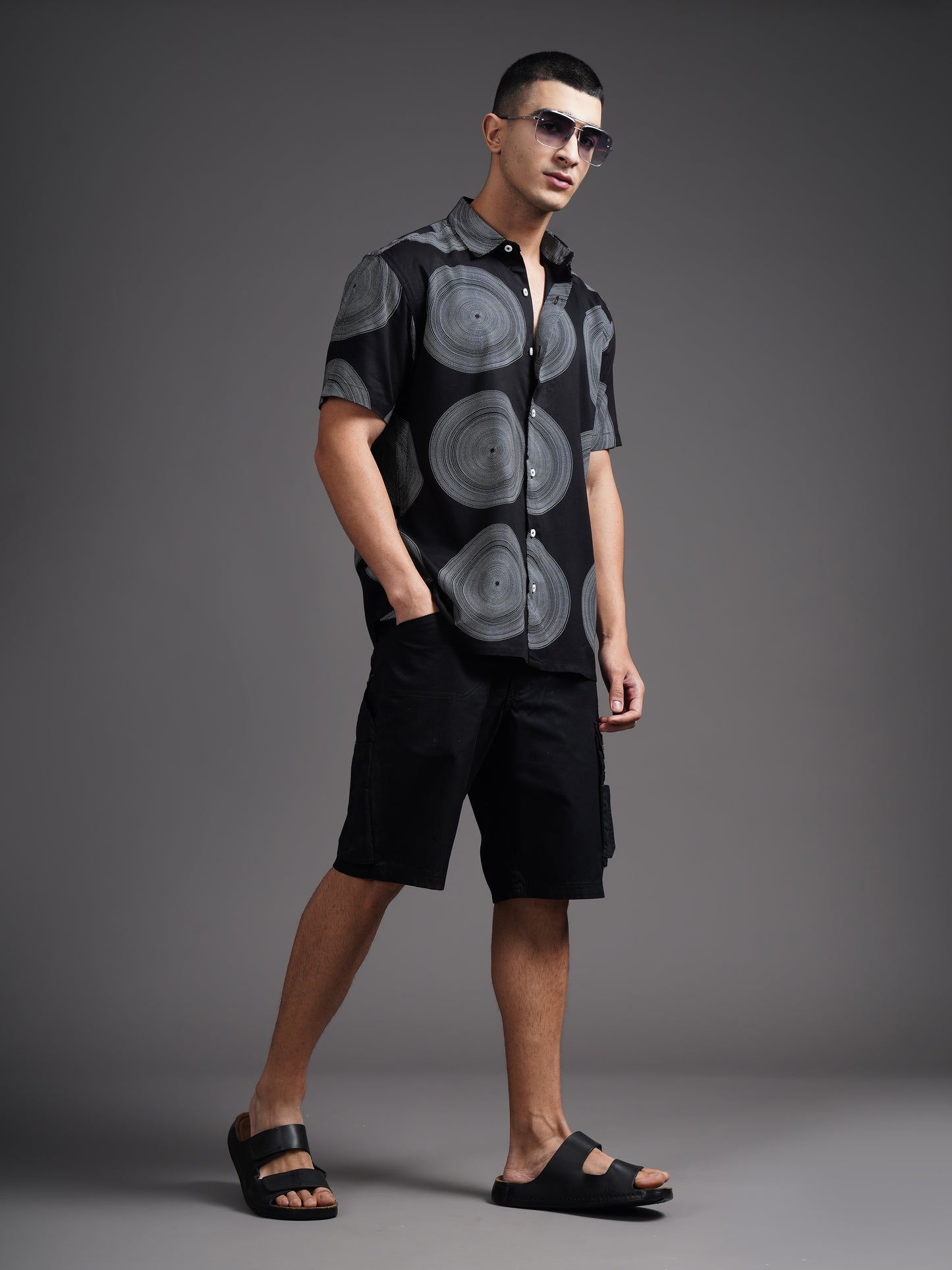Eldric Black Printed Shirt