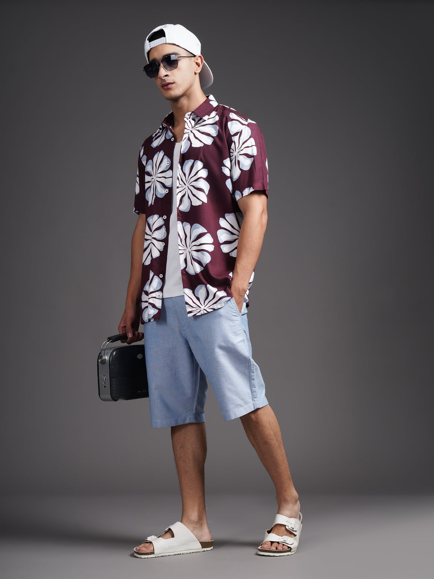 Eldun Black Printed Shirt