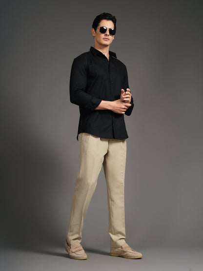 Gavor Black Solid Shirt