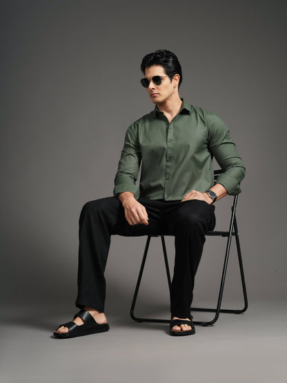 Gavor Green Solid Shirt