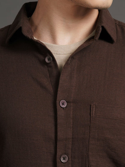 Triv Coffee Solid Overshirt