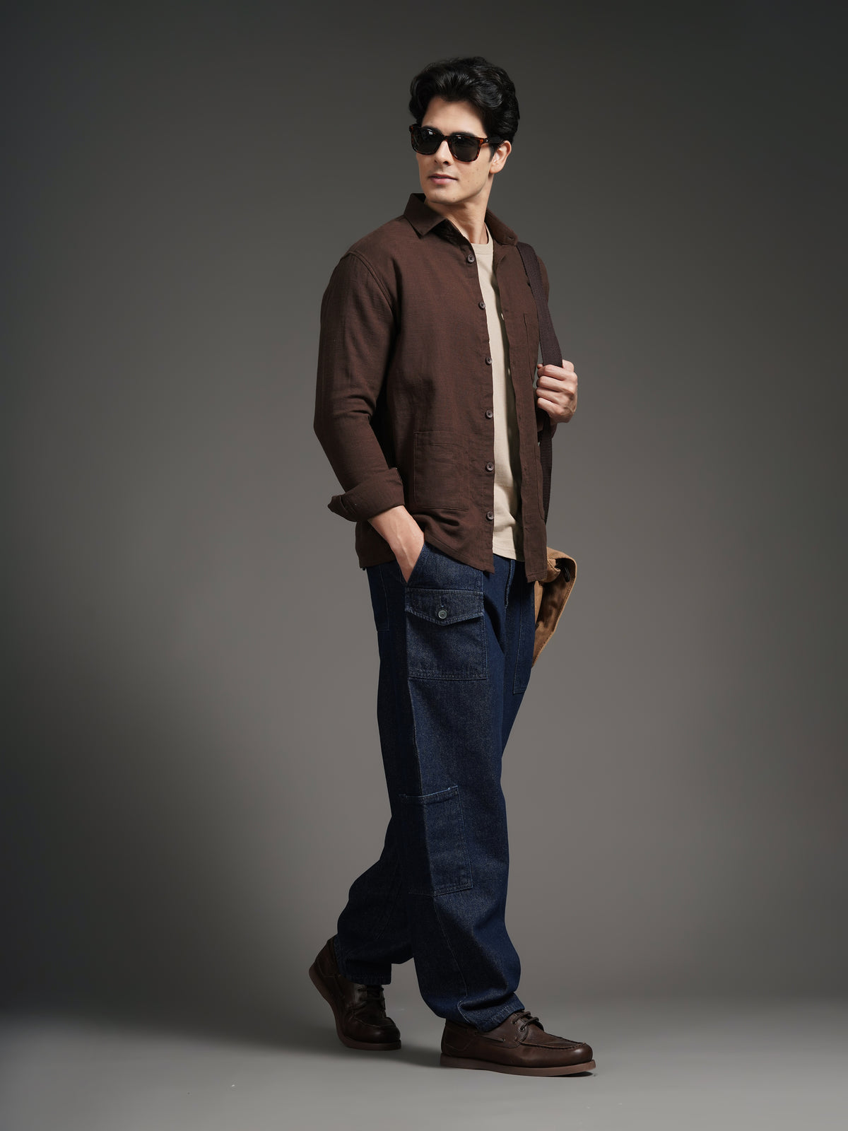 Triv Coffee Solid Overshirt