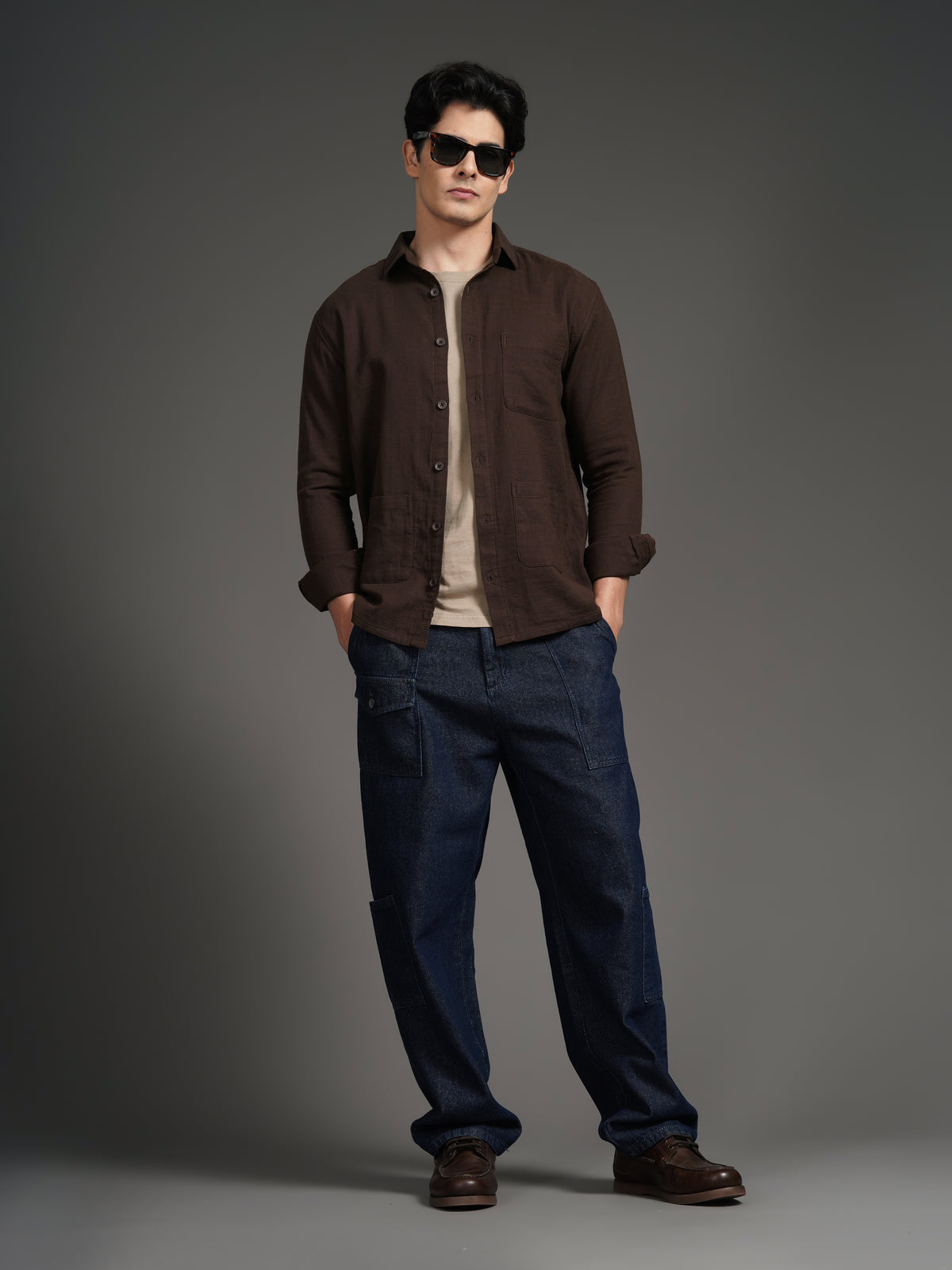 Triv Coffee Solid Overshirt