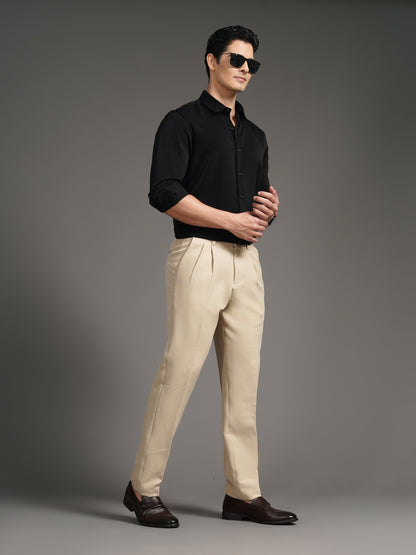 Velora Black Solid Shirt