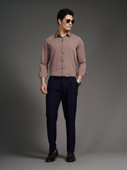 Velora Mauve Solid Shirt