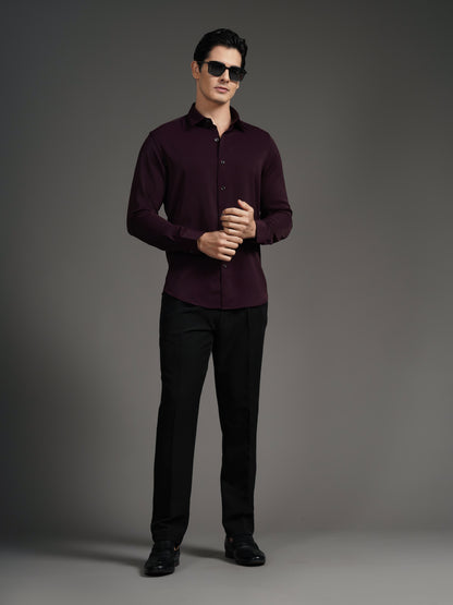Velora Wine Solid Shirt