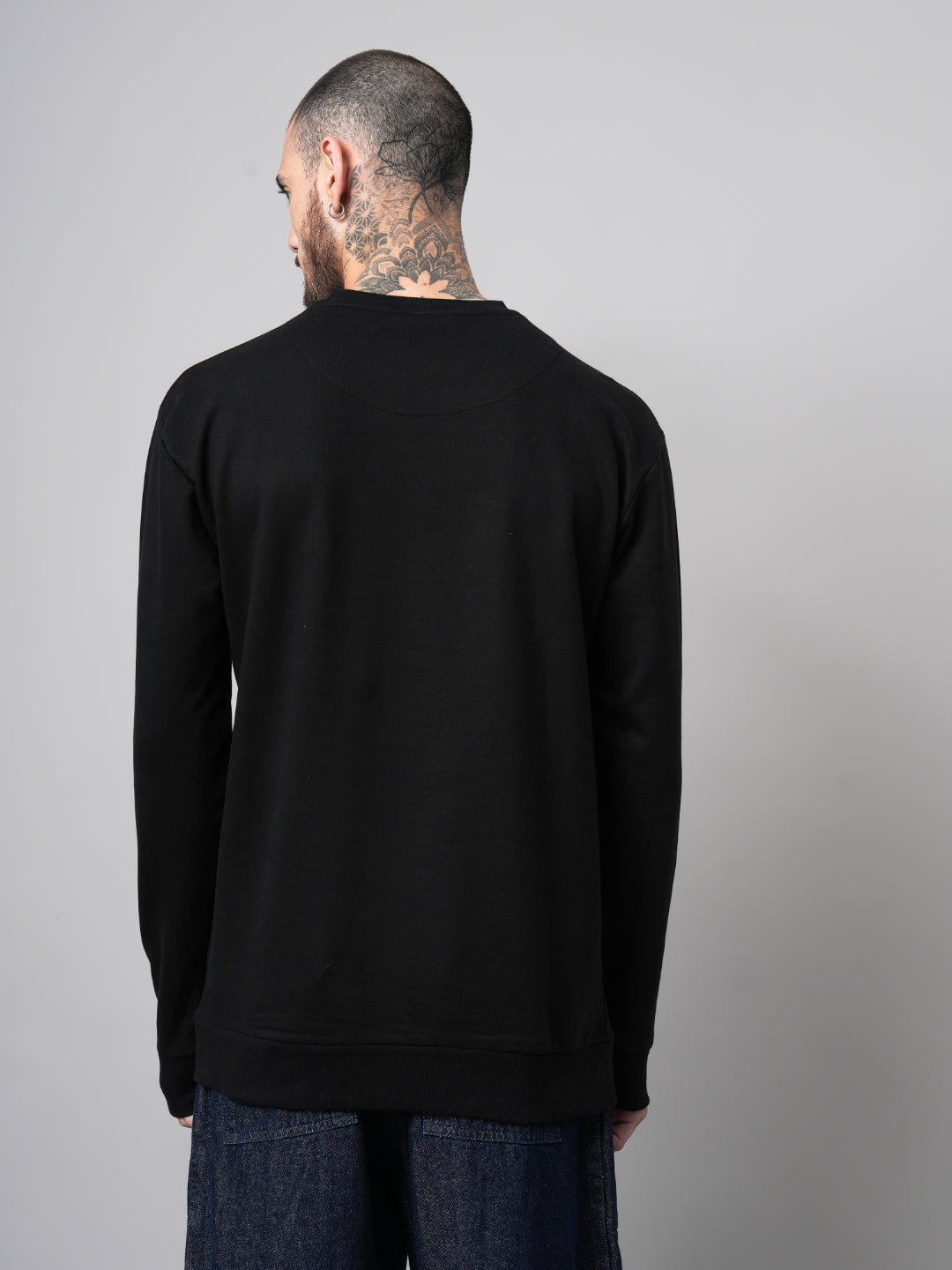 Solid Black Sweatshirt