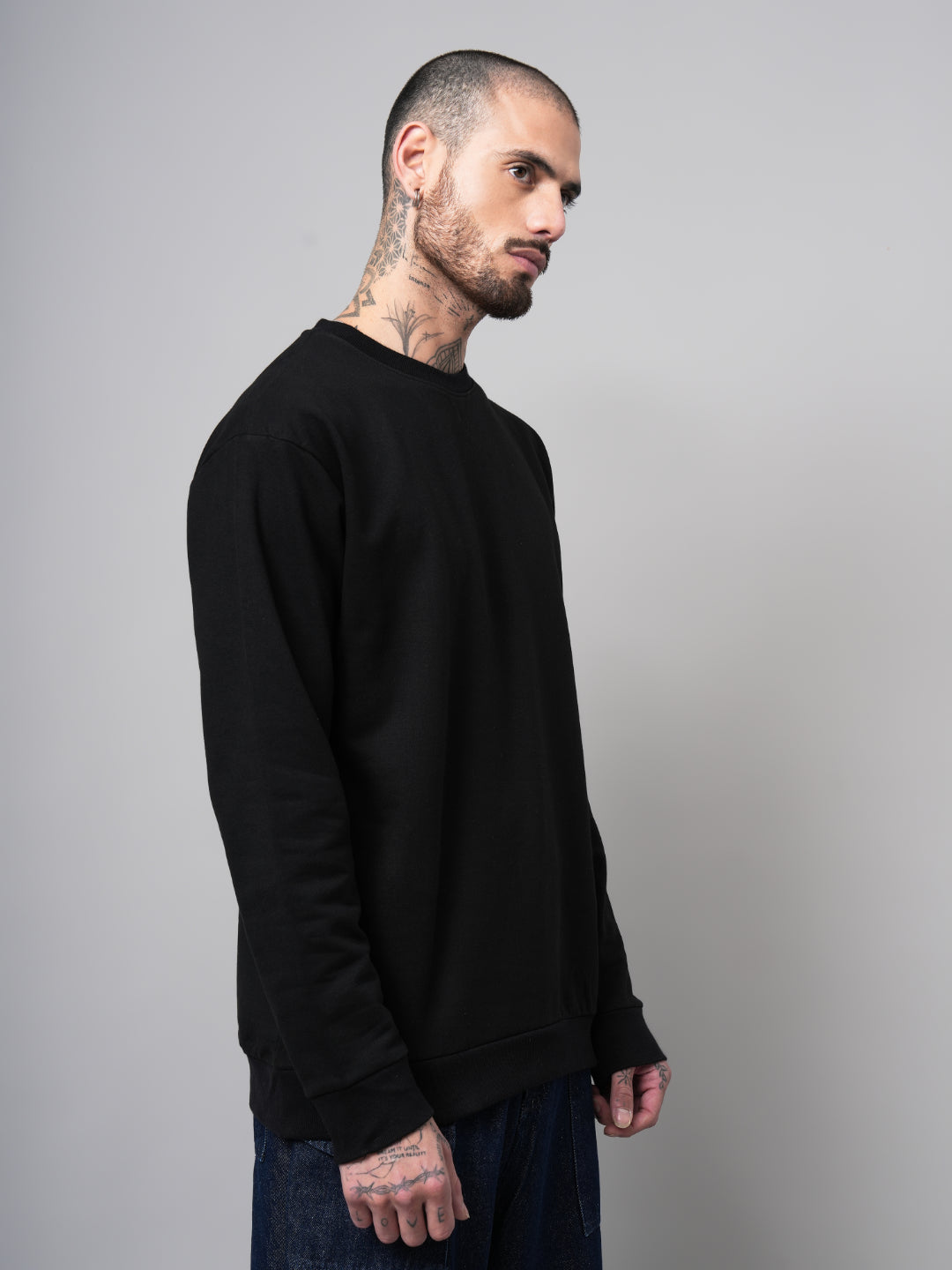 Solid Black Sweatshirt