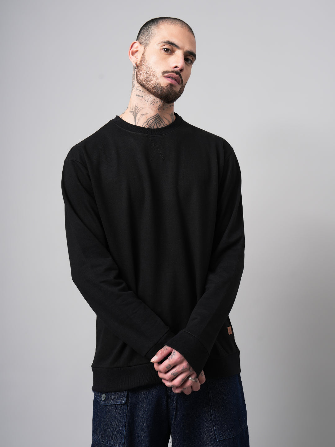 Solid Black Sweatshirt