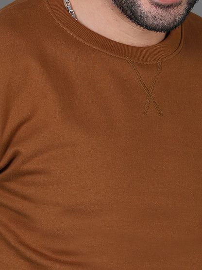 Brown Plain Sweatshirt