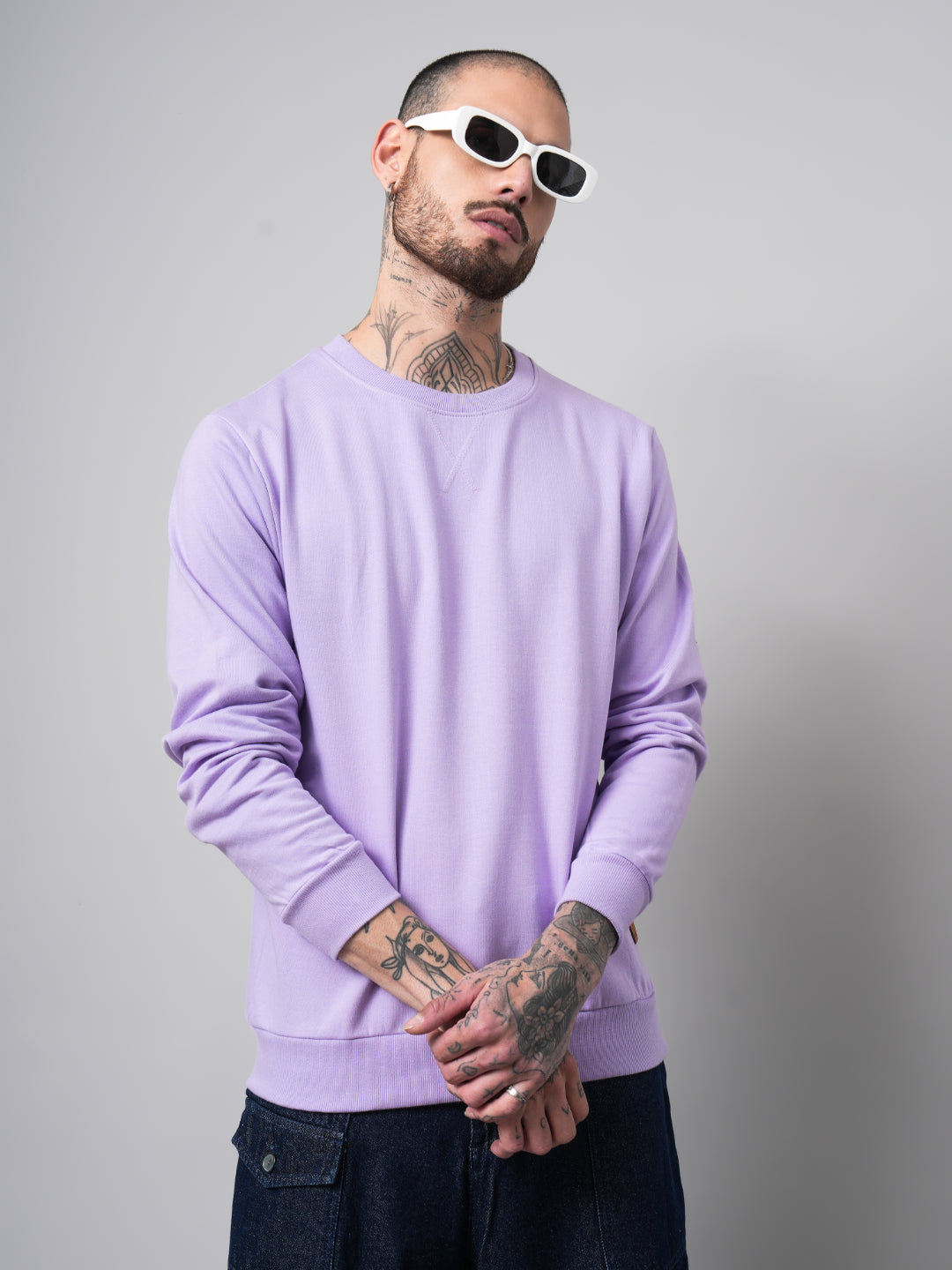 Solid Lilac Sweatshirt