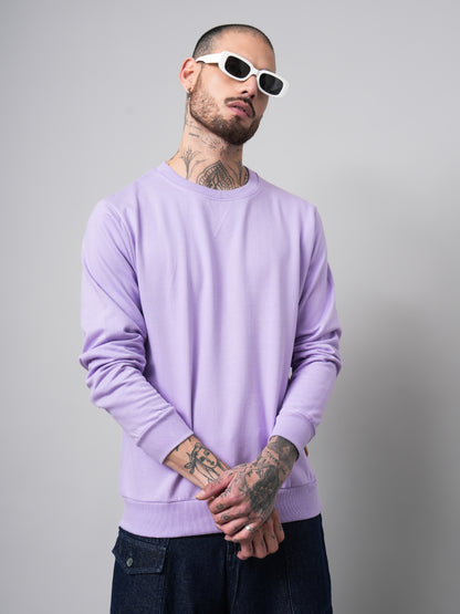 Solid Lilac Sweatshirt