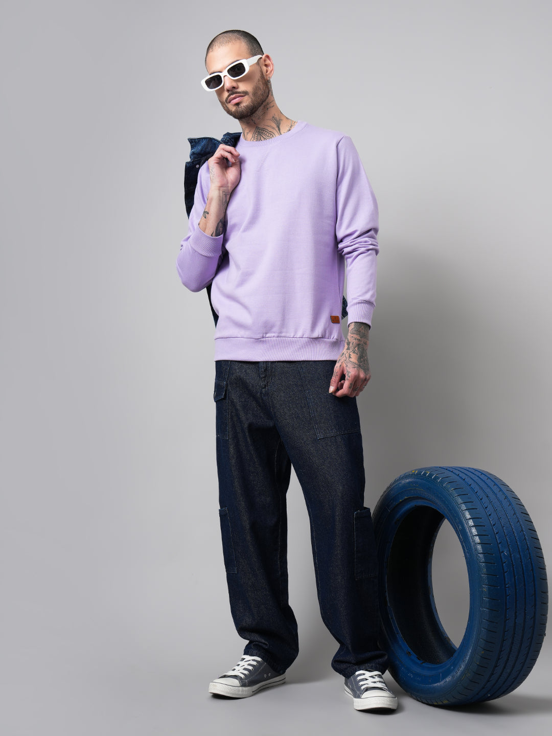 Solid Lilac Sweatshirt