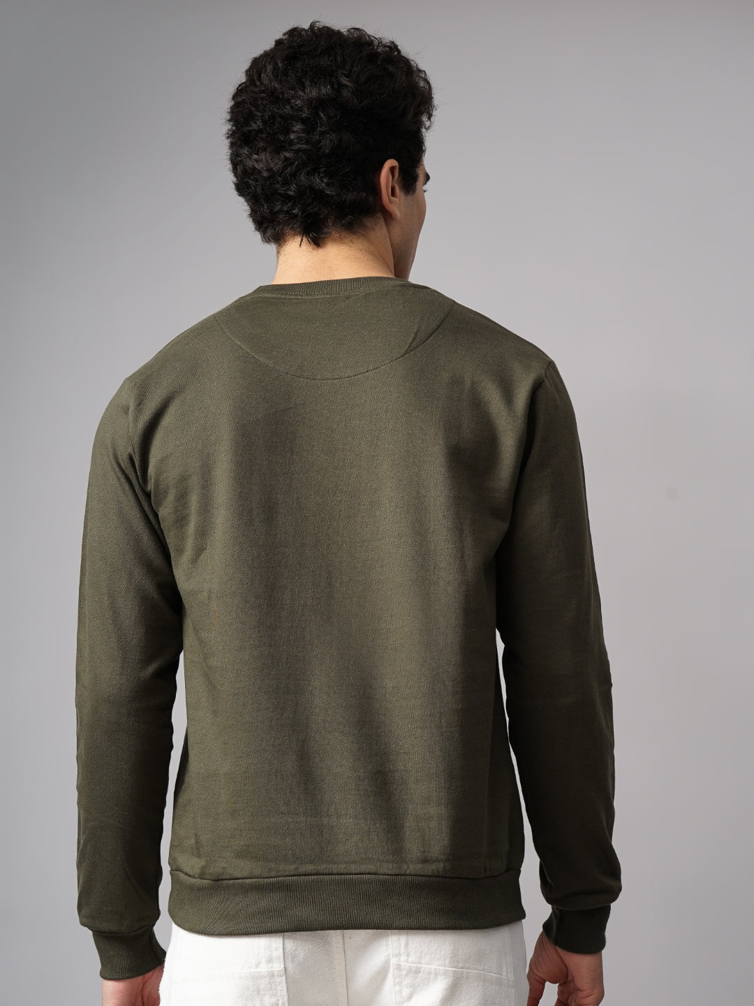 Solid Olive Sweatshirt