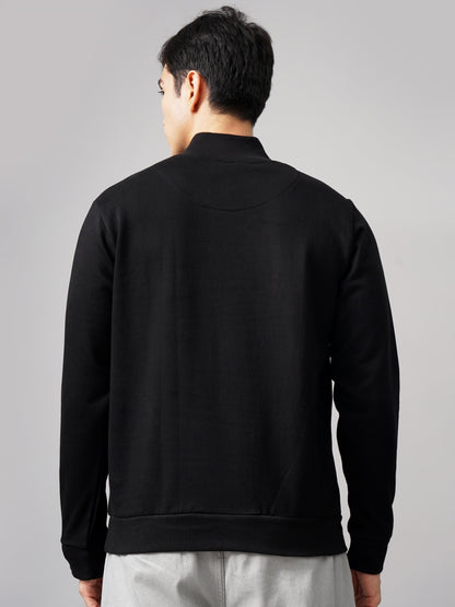 Half Zip Black Sweatshirt