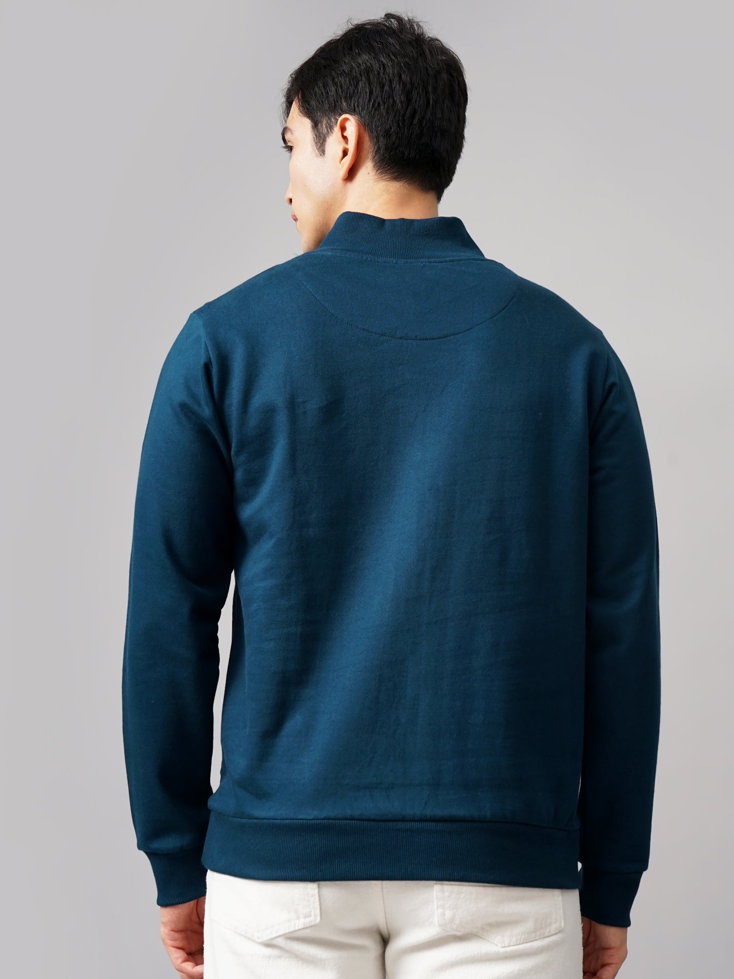 Half Zip Teal Sweatshirt