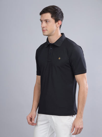 Black Dryfit Polo T-Shirt