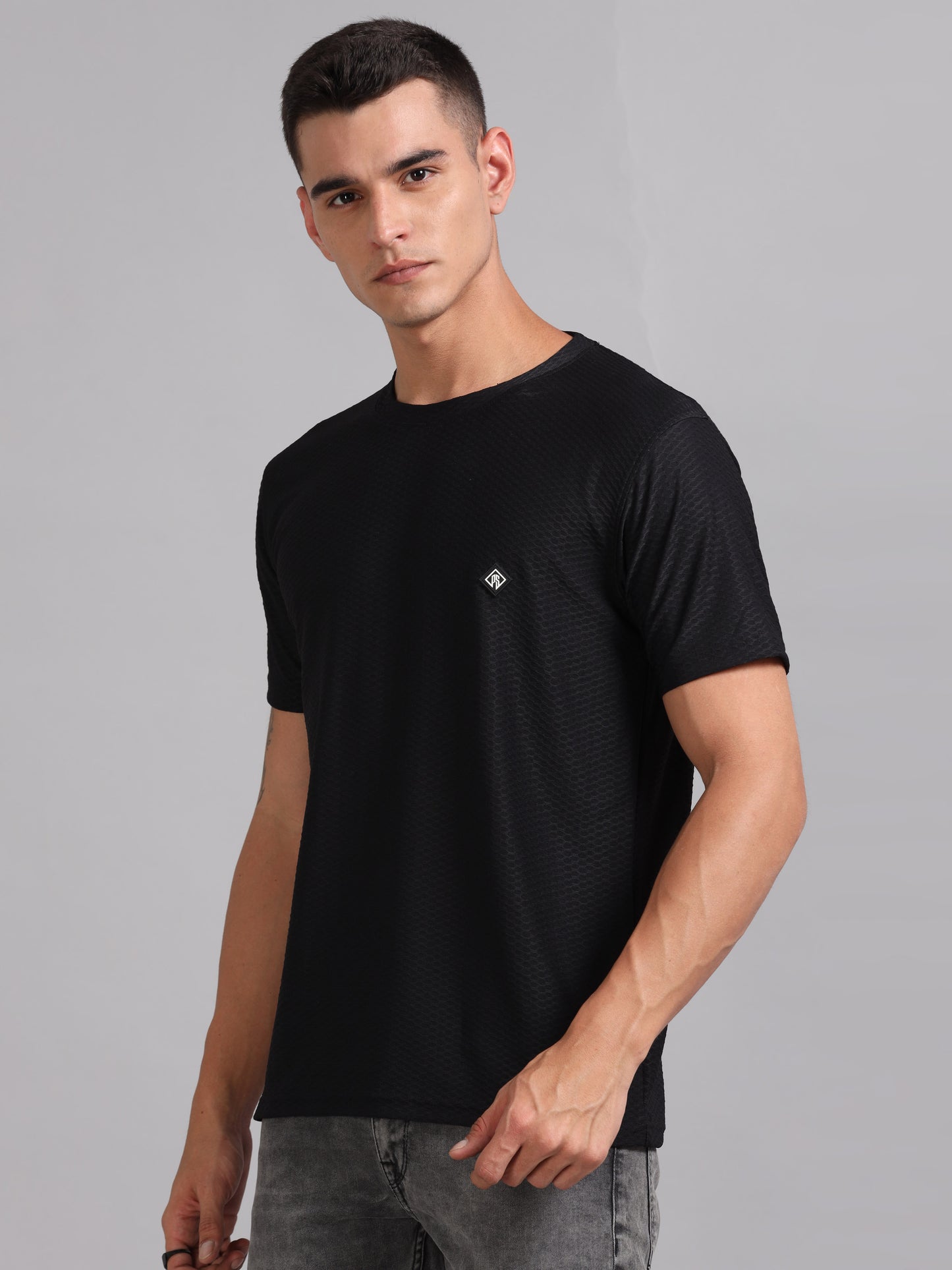 Whirl Tex Black T-Shirt