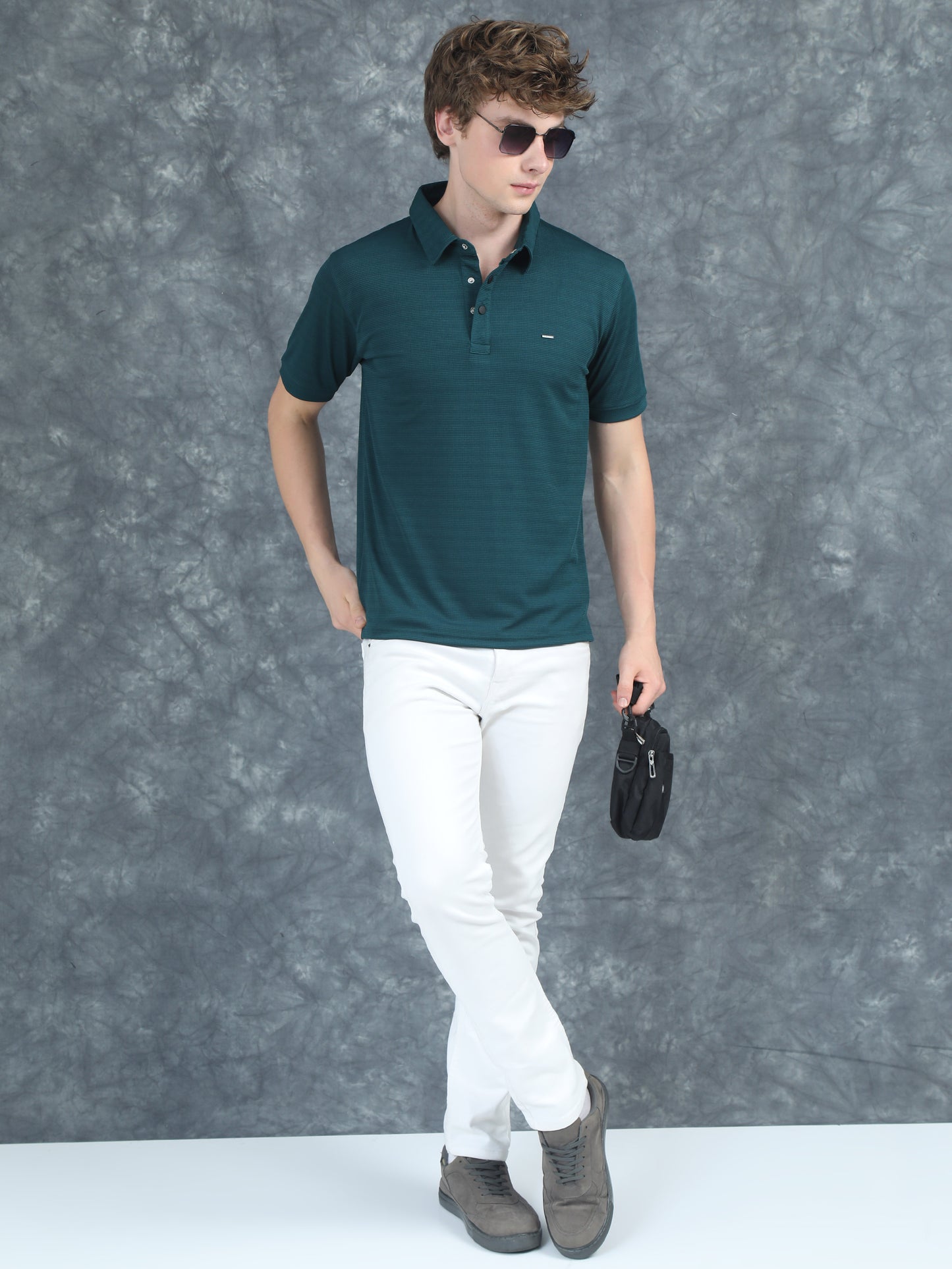 Cubic Polo Olive T-Shirt