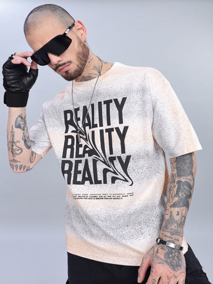 Reality Oversized Cream T-Shirt