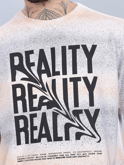 Reality Oversized Cream T-Shirt