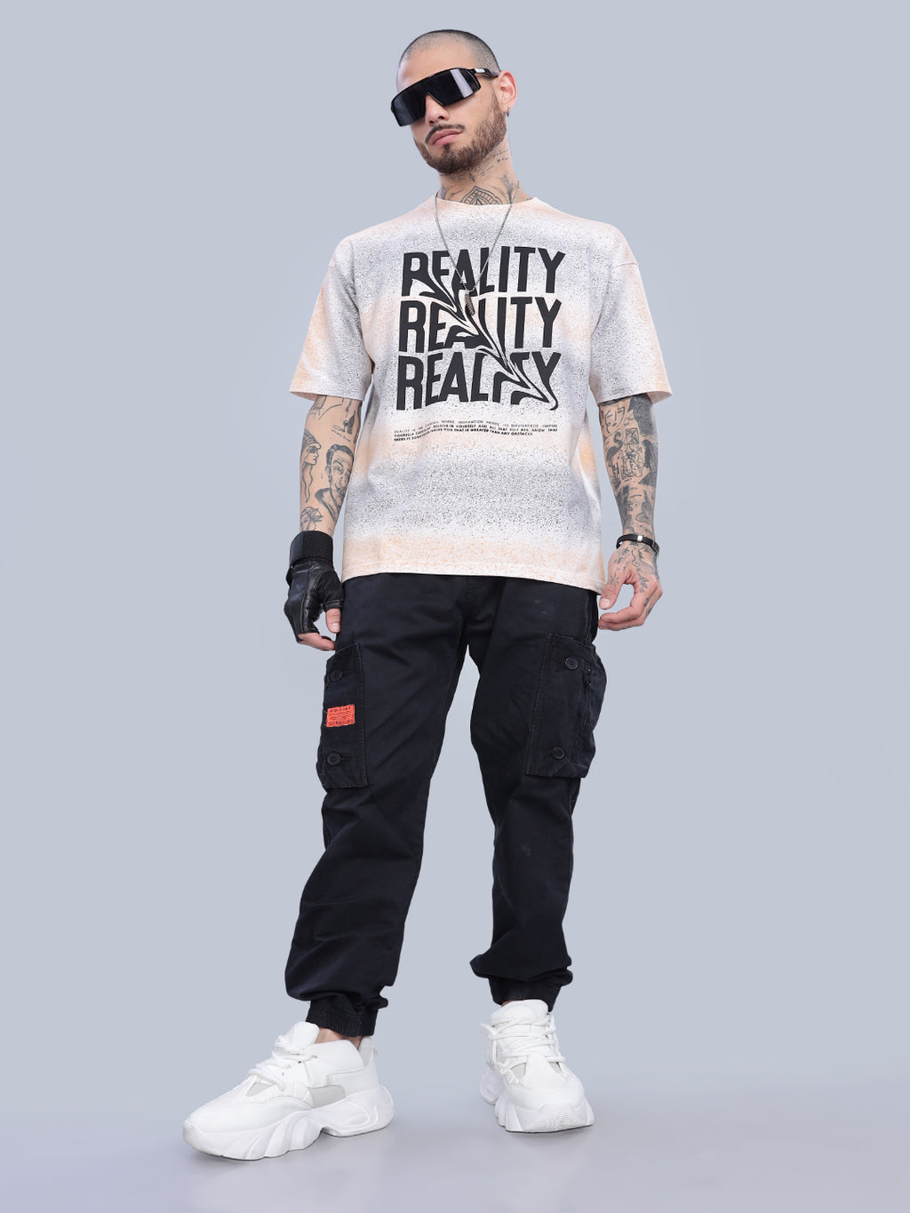 Reality Oversized Cream T-Shirt
