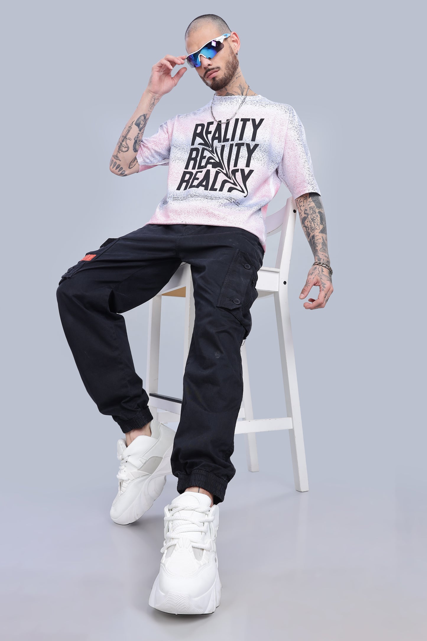 Reality Oversized Pink T-Shirt