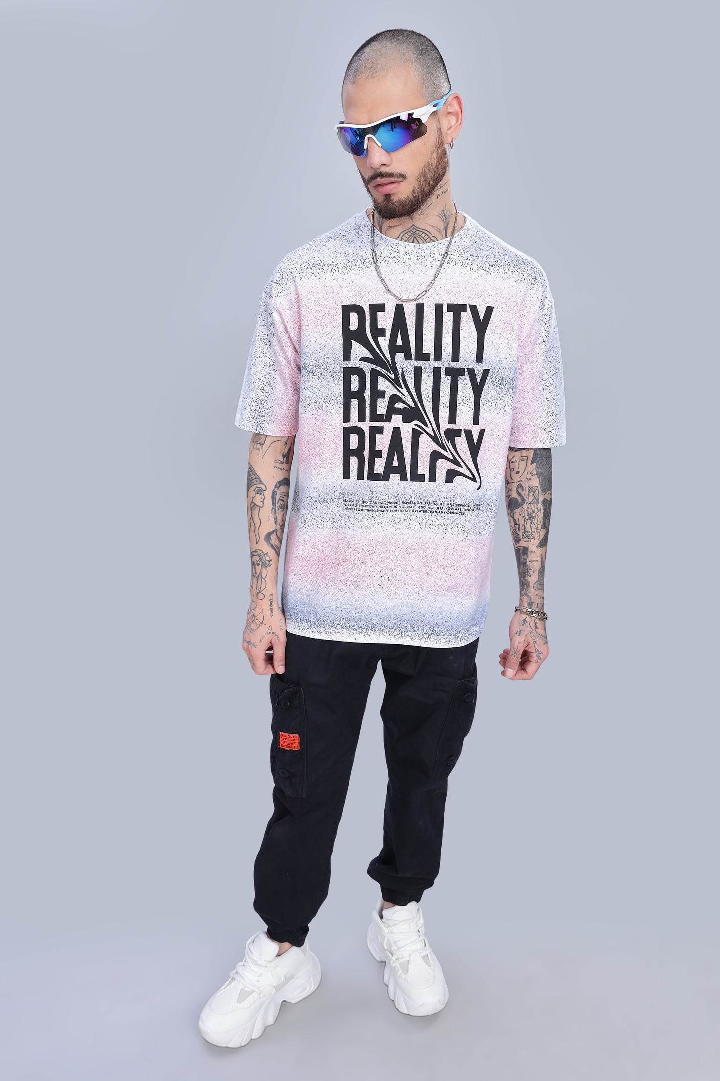 Reality Oversized Pink T-Shirt