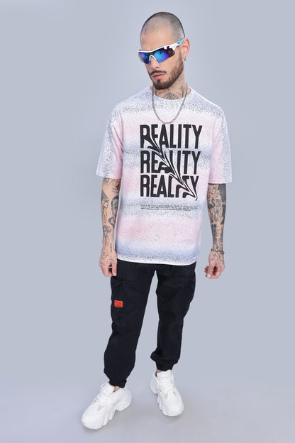 Reality Oversized Pink T-Shirt