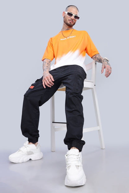 Half Hue Oversized Orange T-Shirt