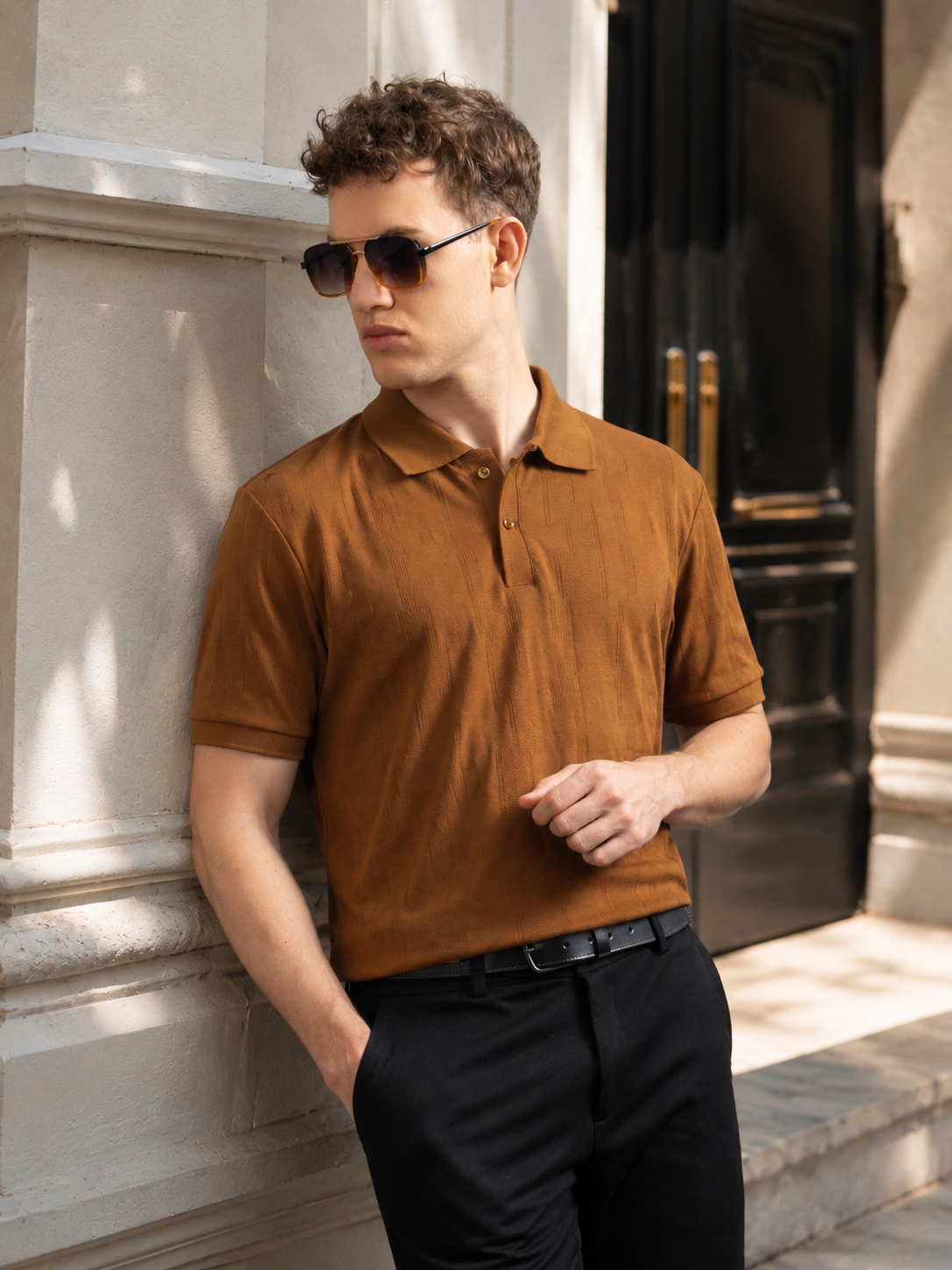 Ascot Brown Polo T-Shirt
