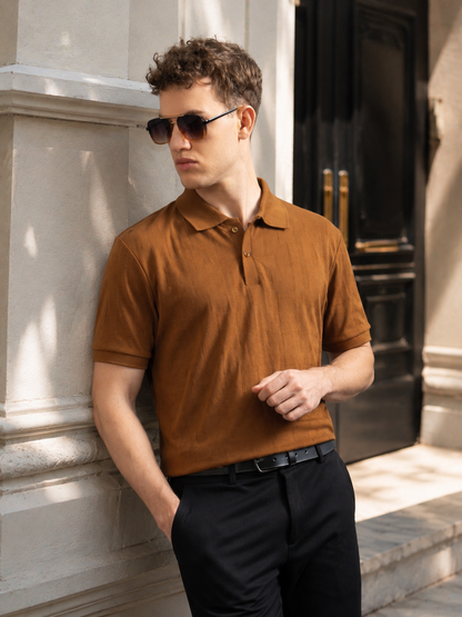Ascot Brown Polo T-Shirt