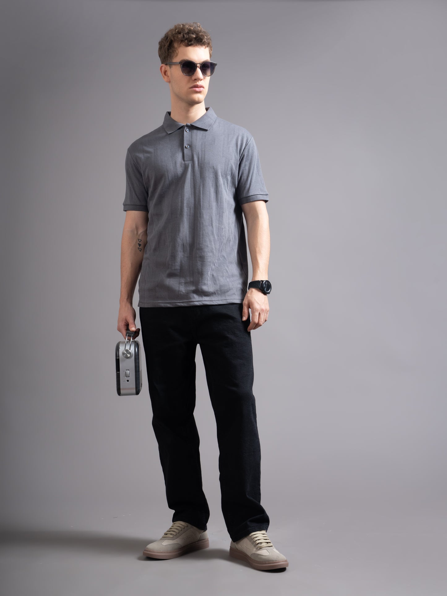 Ascot Grey Polo T-Shirt